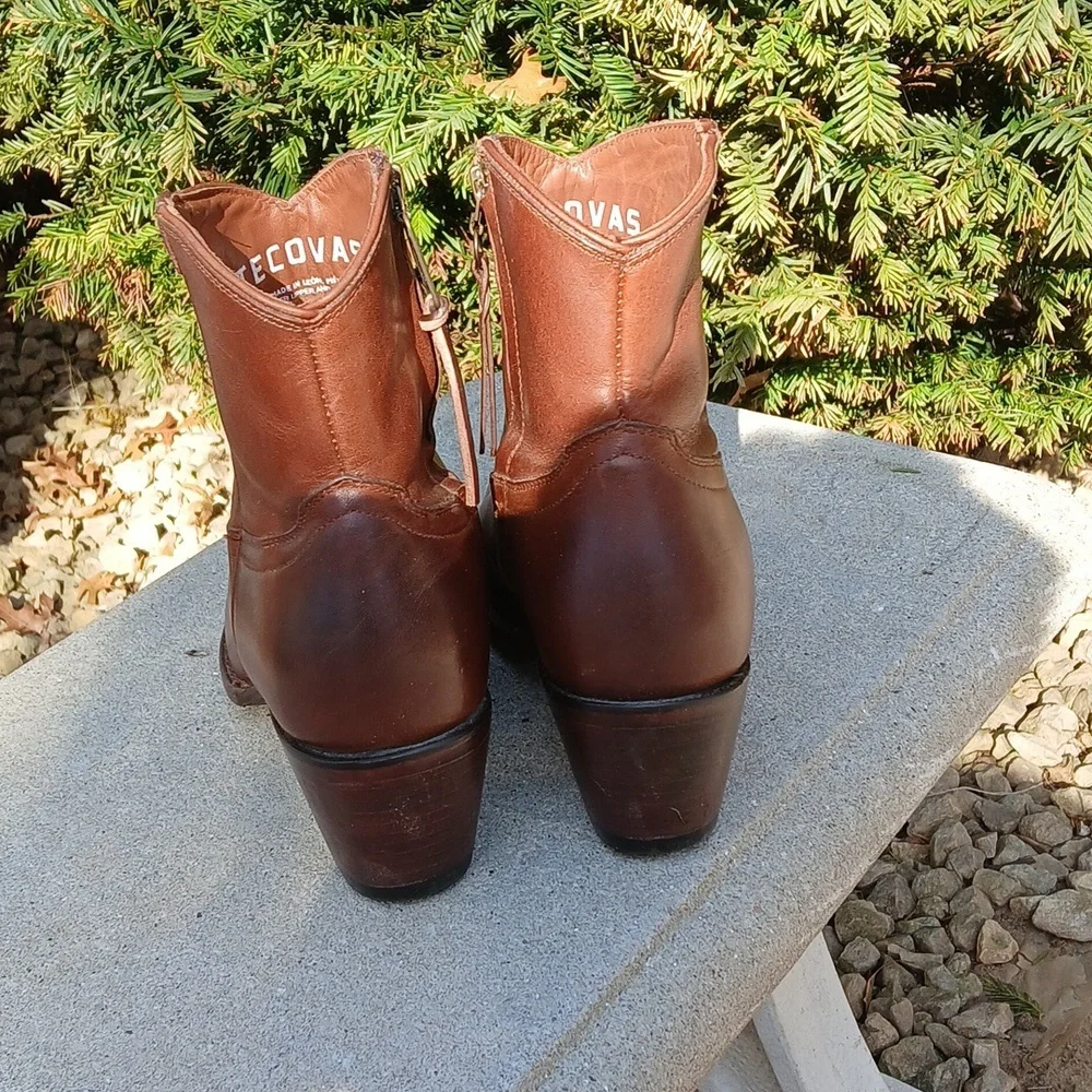 TECOVAS THE DAISY LEATHER Ankle Boots Size 9 - Picture 5 of 14